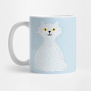 Knotty cat - White Mug